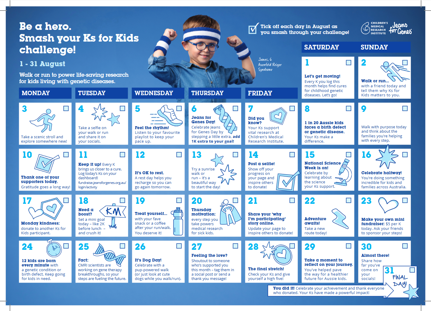Ks for Kids Calendar 2026